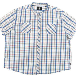 Buffalo David Bitton Men's 4XL Button Shirt Short Sleeve Plaid Multicolor Plaid